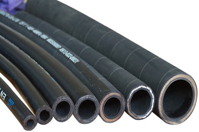 letsfun橡胶钢丝编织高压耐油高温蒸汽管液压油管1234寸压力软管 内径