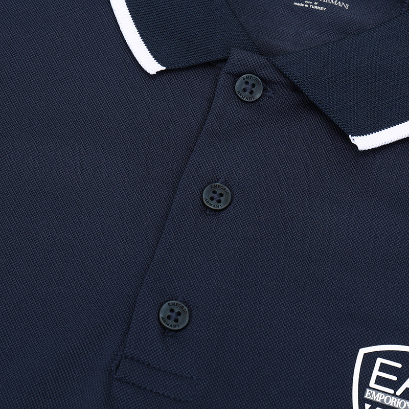 ea7阿玛尼男士聚酯纤维短袖polo衫3hpf05pj1gz代购 1554 海军蓝色 s