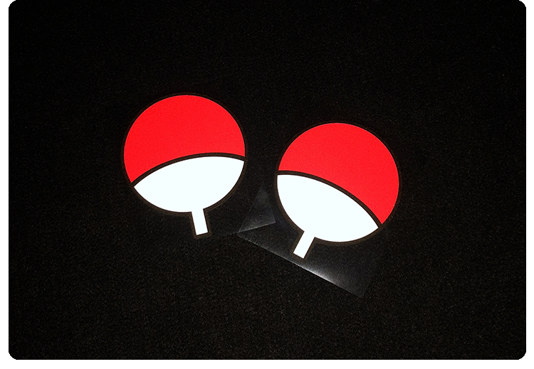 适用于火影忍者电动车车贴团扇宇智波一族标志jdm情怀动漫汽纸电动