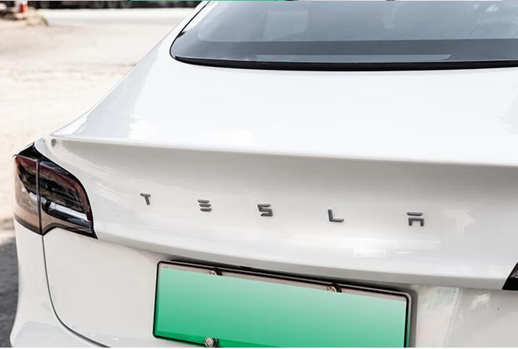 适用于特斯拉model3车标改装车贴高性能标火箭标个性金属尾标配件