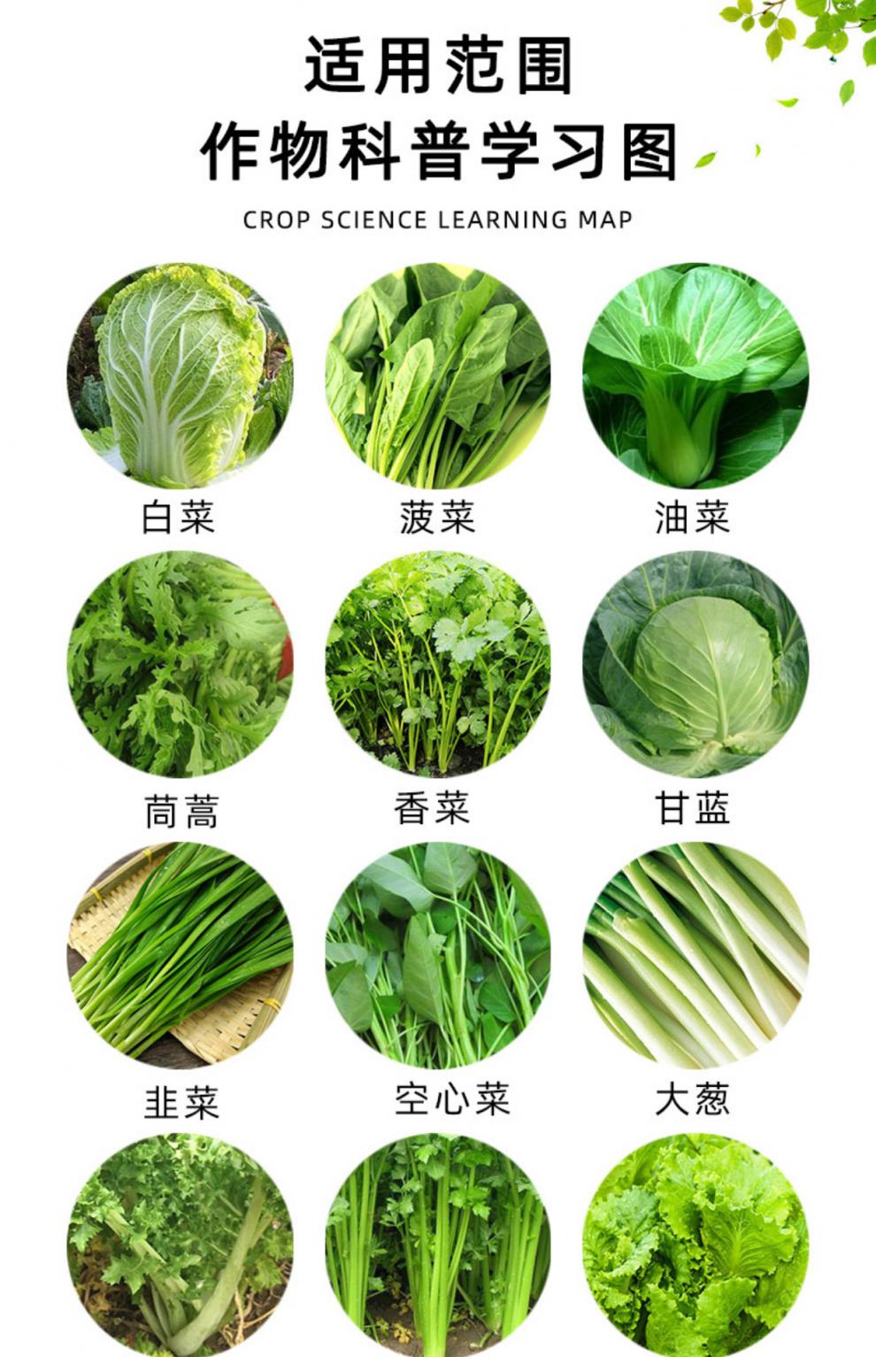 蔬菜叶面肥生根壮苗氨基酸水溶肥韭菜大葱青菜叶菜油菜肥料专用肥25g