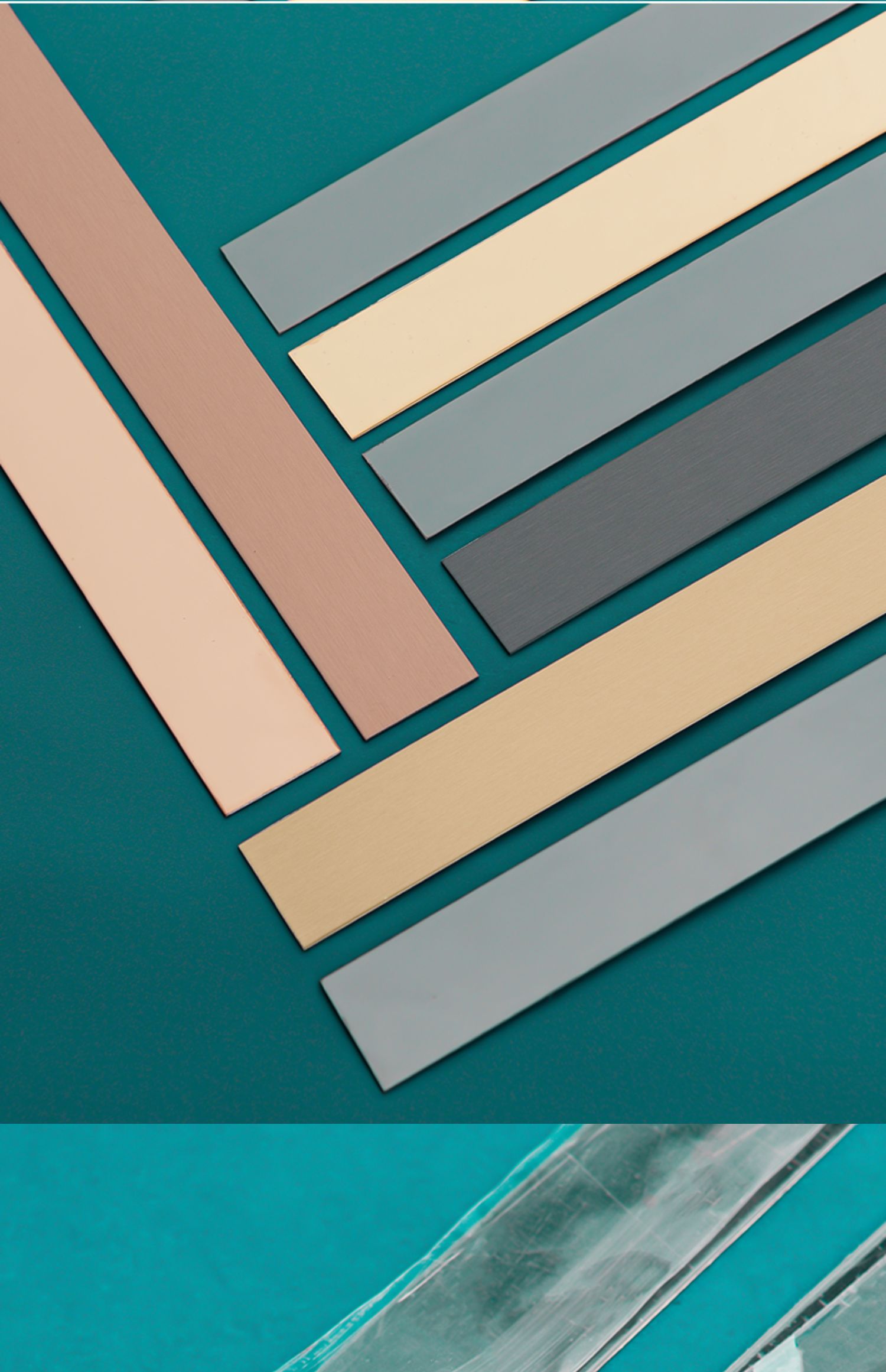 吊顶美边条钛合金不锈钢平板条黑钛镜面自带背胶8k亮光镜面10mm25m