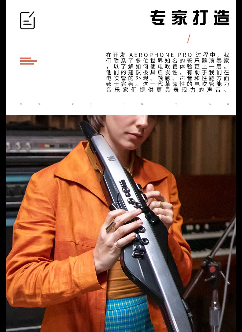 罗兰aerophone ae-30电吹管电子吹管 电萨克斯定制款 ae-30 标配