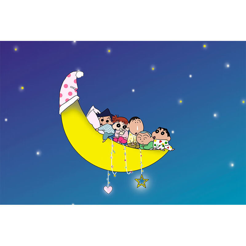 蜡笔小新二次元diy解压木质拼图卡通动漫1000片成人儿童拼图玩具可