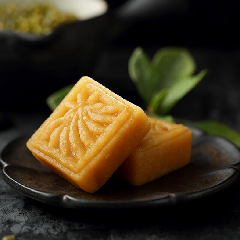 柏兆记糕点 350g 柏兆记绿豆糕安徽特产 传统点心老式绿豆糕网红小吃