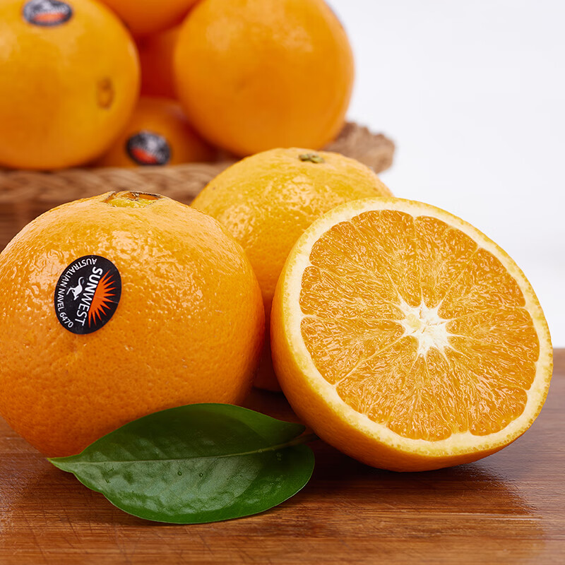 甜橙10个大果进口阳光橙子维c水果榨汁柳橙汁孕妇【图片 价格 品牌