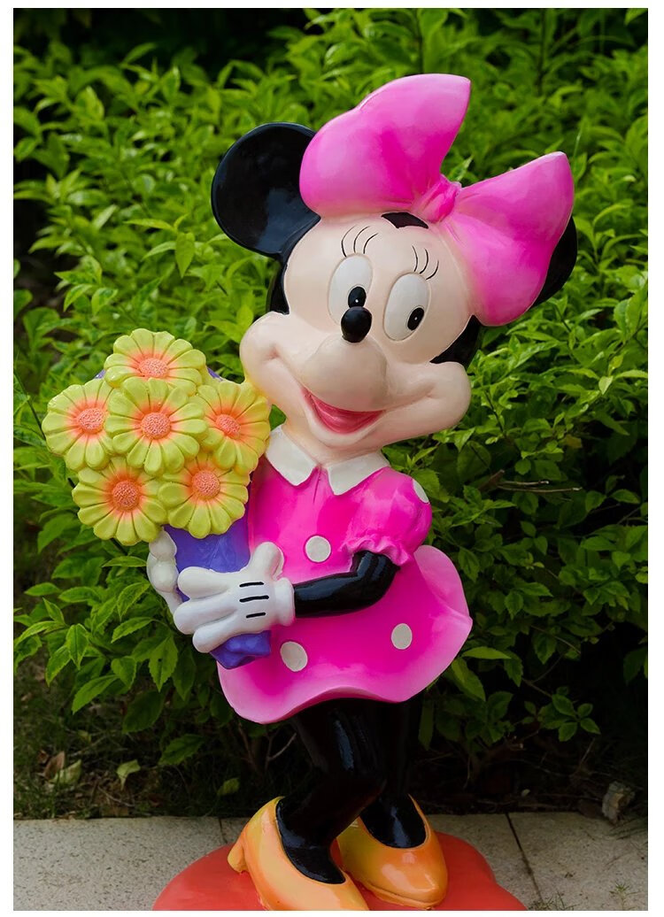 迪士尼(disney)卡通米奇米妮雕塑玻璃钢人物商场老鼠唐老鸭幼儿园装饰