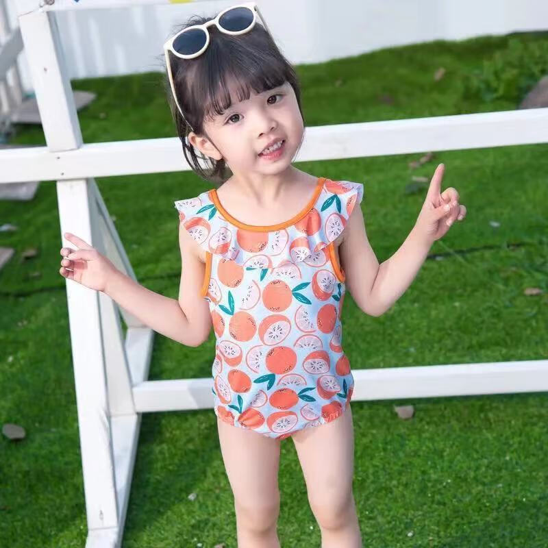 女童连体泳衣夏装2022新款韩版泳装宝宝儿童小公主夏天海边游泳衣连体