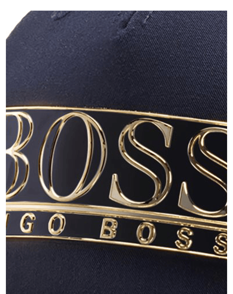 hugo boss雨果博斯男士款秋季金色logo时尚运动帽 402-蓝色 eu:onesi