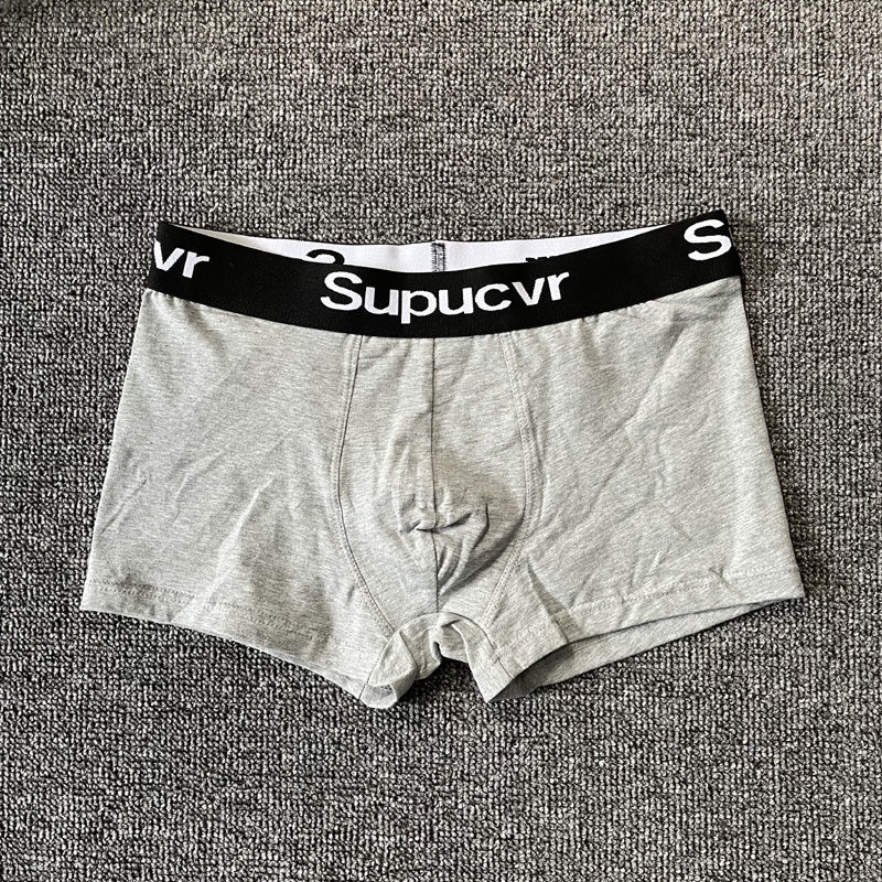 潮流supreme男士内裤个性透气纯棉平角裤sup青年男士四角裤 sup男四角