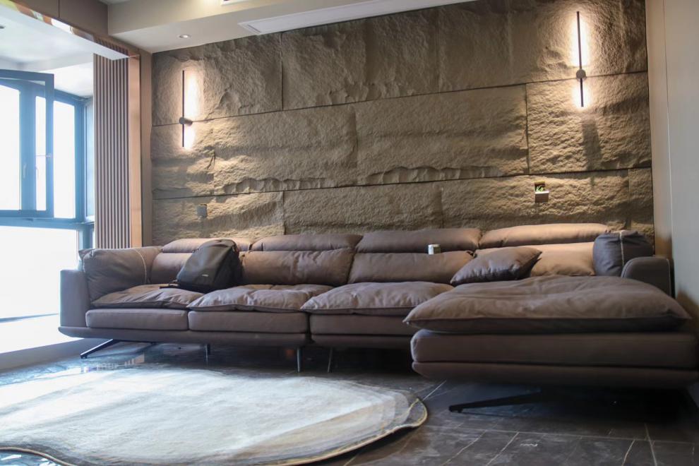 pu轻质文化石人造仿石材蘑菇石皮沙发电视背景墙室内外墙吧台别墅速淘