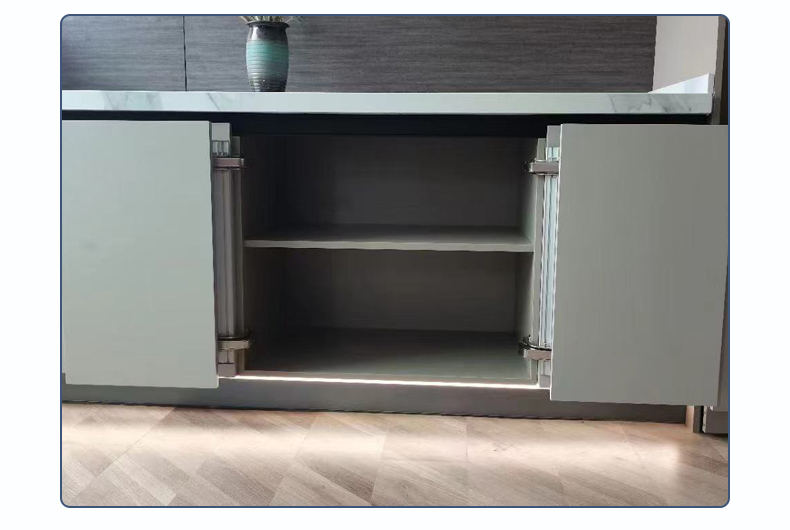 厨房柜巴士平移门铰链衣橱柜外置平开门折叠阻尼缓冲加厚五金配件6个