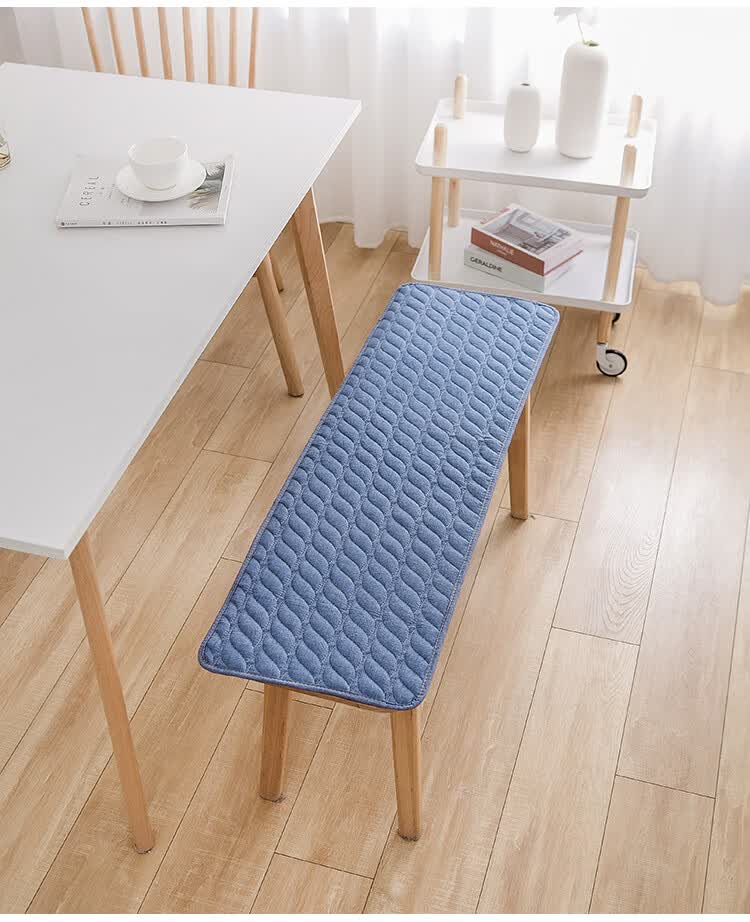 棉麻换鞋凳垫长坐垫长条凳日式可水洗防滑门口鞋柜长凳子坐垫椅子板凳