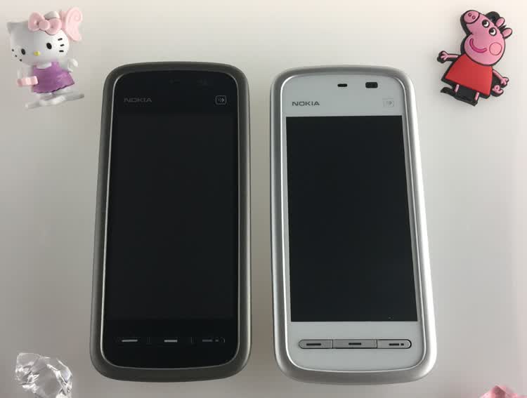 nokia诺基亚5230移动联通3g直板触屏手写学生备用老人怀旧手机白色
