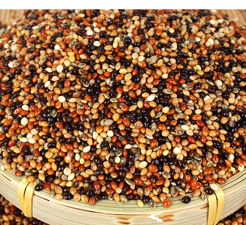 五色黍子谷子带壳小米5斤鸟粮鸟食混合粮食玄凤牡丹虎皮鹦鹉饲料 皮