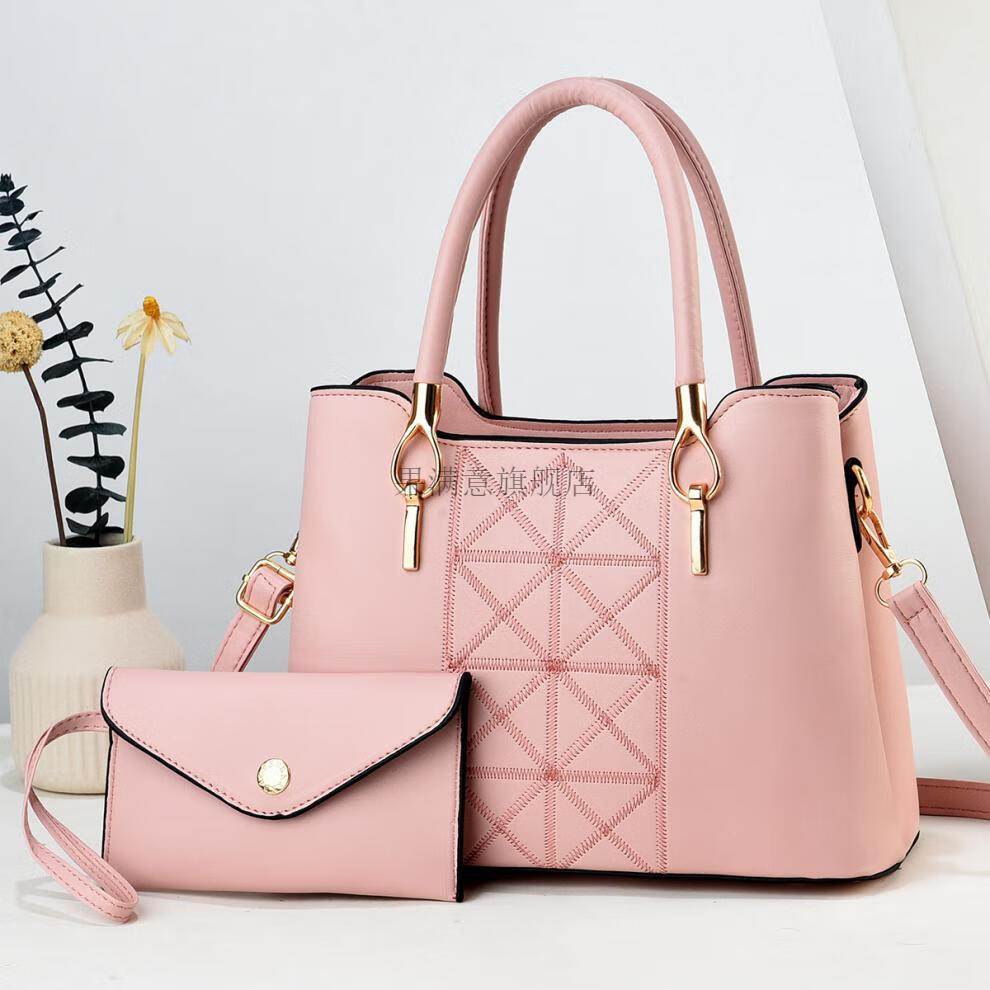 【旗舰精品】2022新款【三元里女皮包】新款子母手提女包韩版商务通勤