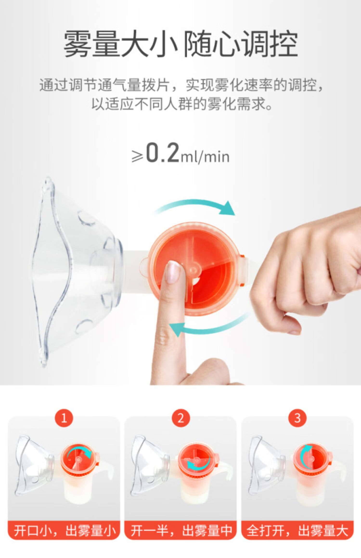 鱼跃yuwell雾化机家用儿童化痰止咳理疗款大人小婴儿专用医疗雾化器