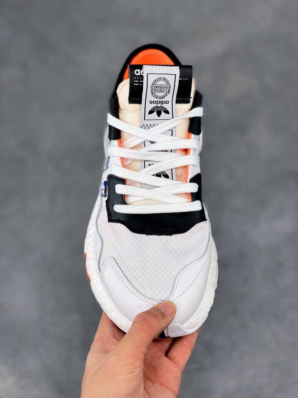 三叶草nitejogger夜行者3m反光男女跑步鞋鹿晗杨幂同款经典运动鞋烟绿