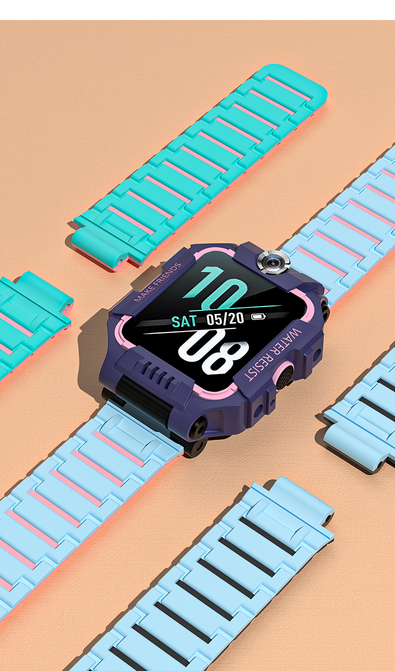 适用小天才电话手表z7表带z6版硅胶磁吸替换带z5z5qq1cd2d3y03y05y0