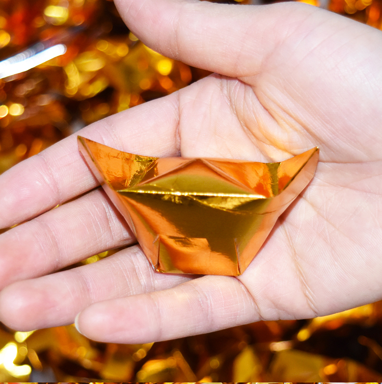 手工金元宝折元宝锡箔纸成品元宝祭祀用品清明节用品拜神上坟祭奠