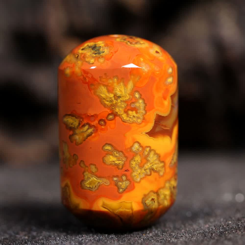 奢曼蒂专柜 特色桶珠10-20直径宣化战国红玛瑙桶珠顶珠金刚菩提佛珠
