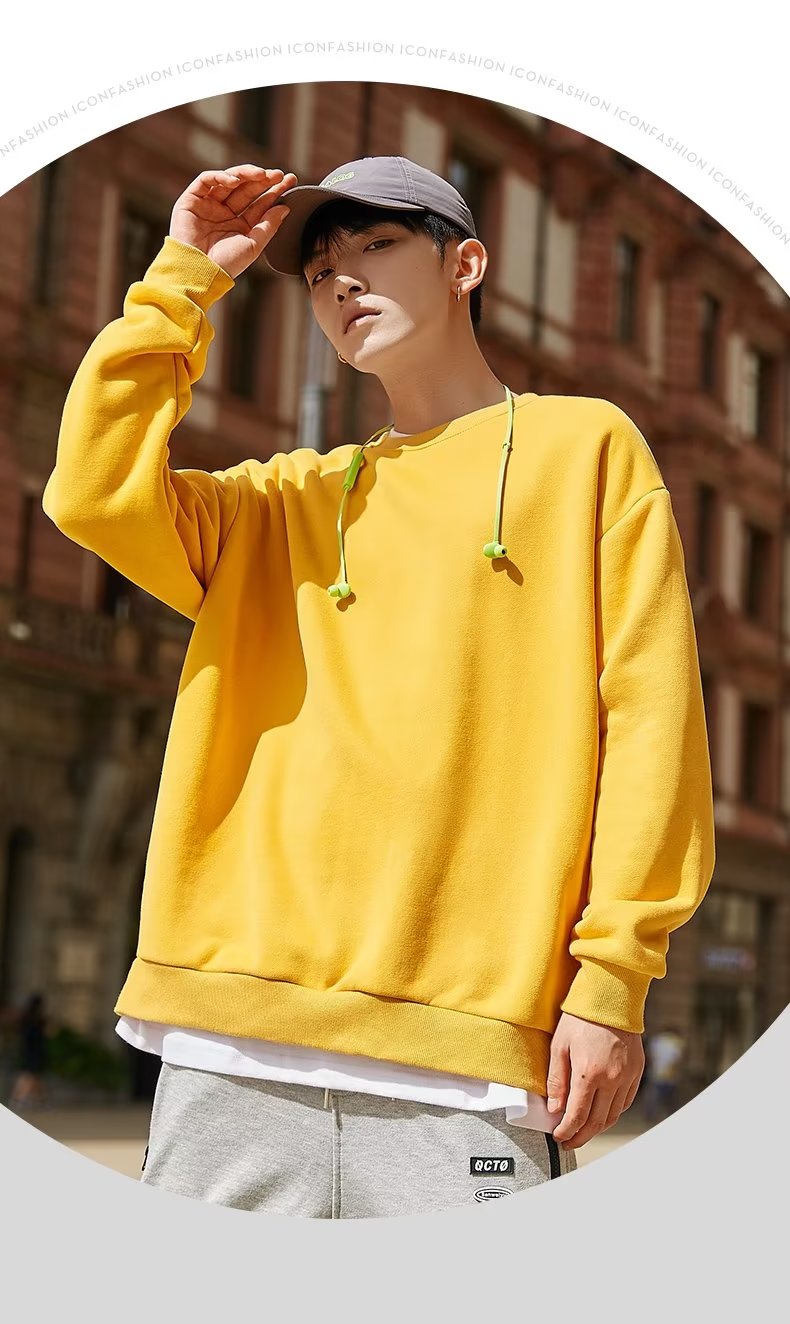 轨店贝兹卡洛套头卫衣男圆领春秋款时尚炫彩印花套头百搭款上衣637076