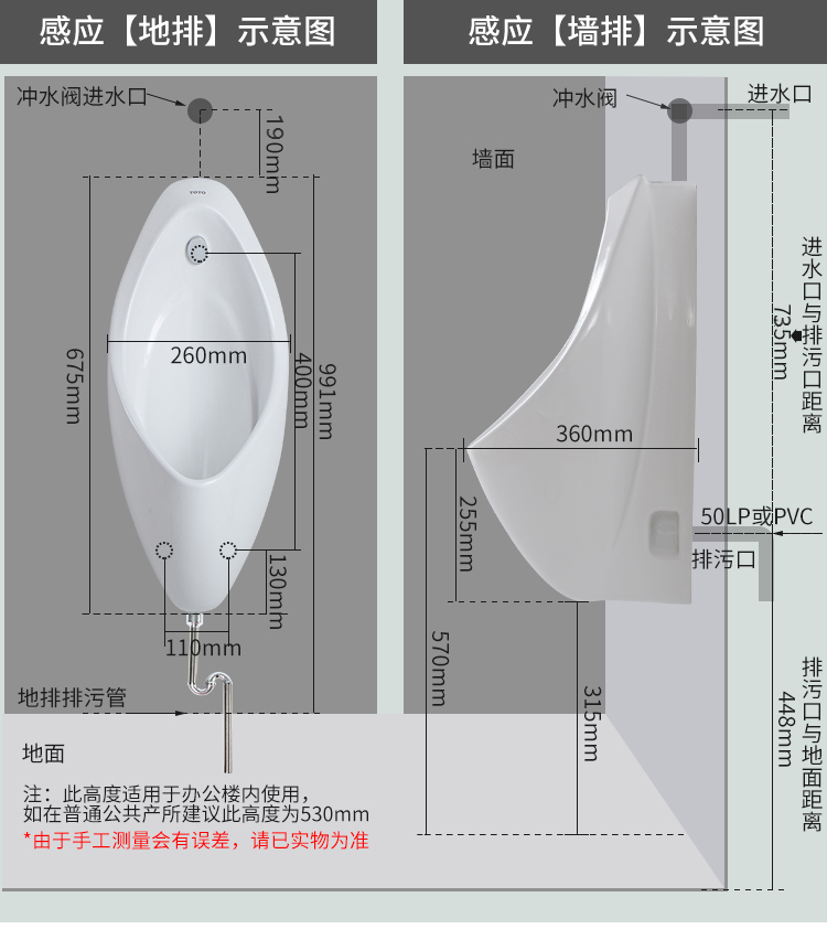 挂墙小便斗下水安装图图片