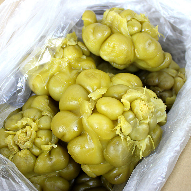 榨菜白味辣椒斤箱装榨菜头 下饭菜全形榨菜涪陵咸菜 圆形榨菜 5斤