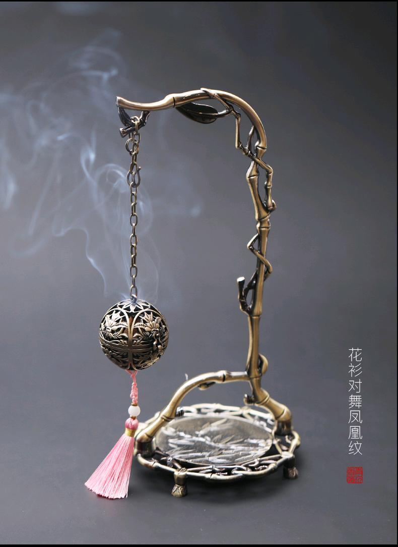 葡萄花鸟纹银香囊何家村葡萄花鸟纹银香囊球香薰球镂空香丸香球倒流