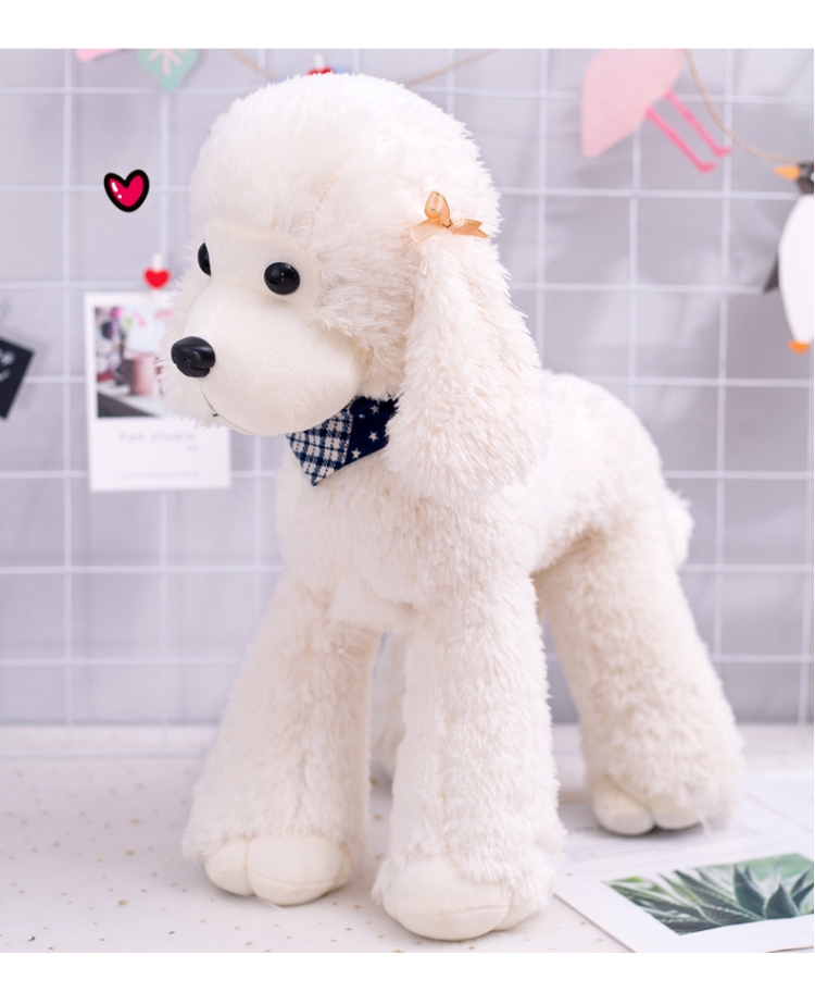 贵宾犬毛绒玩具 爱仿真贵宾犬公仔毛绒玩具小狗狗布娃娃儿童玩偶公仔