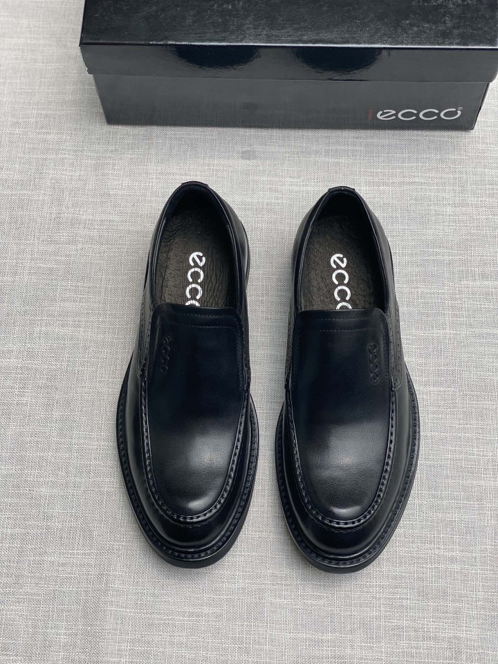 ecco爱步男鞋商务正装皮鞋一脚蹬牛皮德比鞋简约复古潮流休闲皮鞋