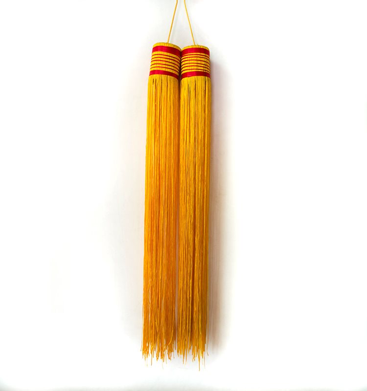 宫灯穗子穗头材料编织挂穗宫灯灯穗灯笼穗子流苏风吊穗装饰 50cm红色