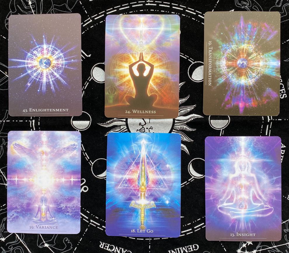 水晶天使神秘的智慧天使疗愈生命之意志魔法仙女英文神谕卡级吸引神谕