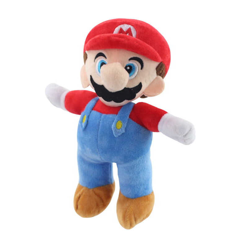 super mario超級-瑪麗兄弟毛絨玩具公仔馬里奧路易基娃娃玩偶禮物 名