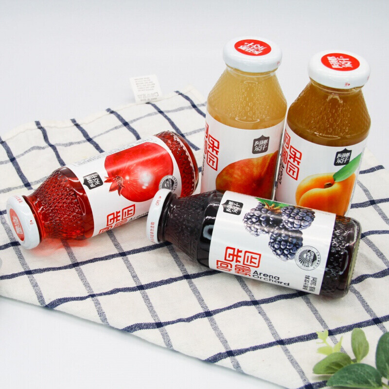 新疆阿娜果园石榴汁新疆阿娜尔汗果汁饮料石榴汁桃汁小白杏汁黑加仑汁