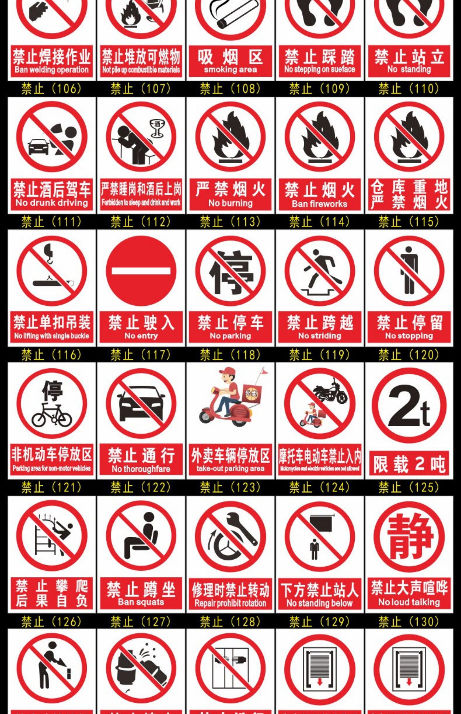 黎明之夜高空作业当心坠落安全警示牌标识牌施工场地提示标语高空坠落