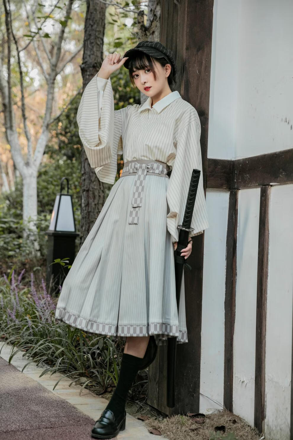 御茶家原创大正风套装jk制服男女情侣款秋冬日系和风