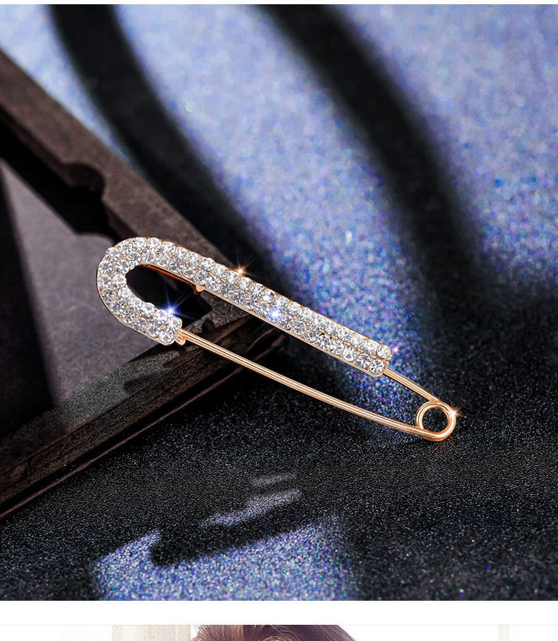 fazu法族防走光开衫胸针女精致简约时尚大别针韩国个性胸针外套大衣