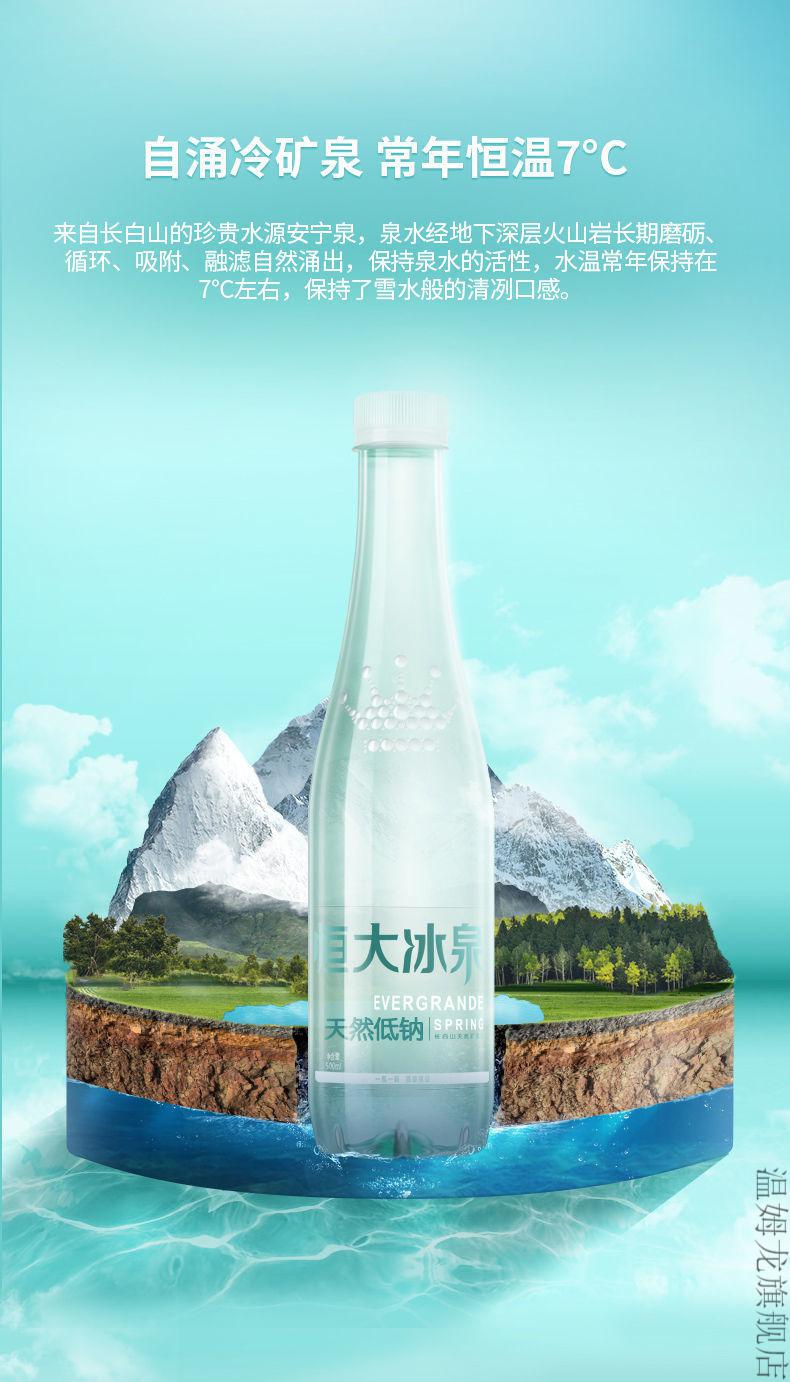 特产零食特产恒大冰泉水水纯净水大桶水整箱24瓶12瓶水小瓶350ml24瓶