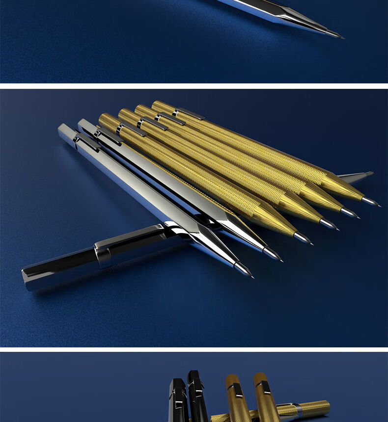 定制钨钢合金划线笔瓷砖切割笔钢板画针划刀划针器金属划线神器画线笔