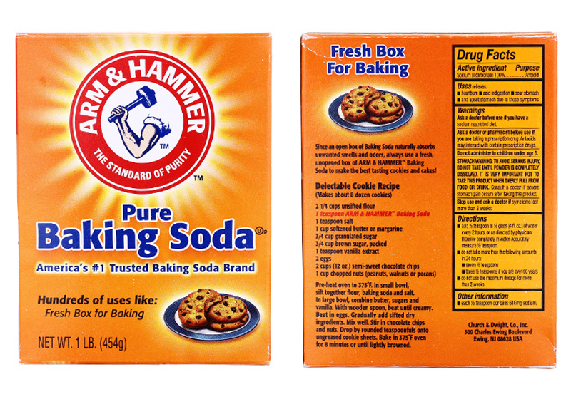 美国艾禾美小苏打粉烘焙英文版armhammerpurebakingsodasoda454g5盒