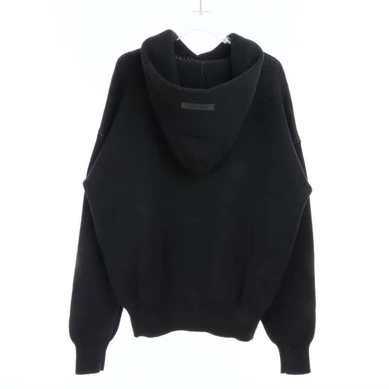 fear of god fog复线essentials字母连帽毛衣高街宽松男女针织衫外套