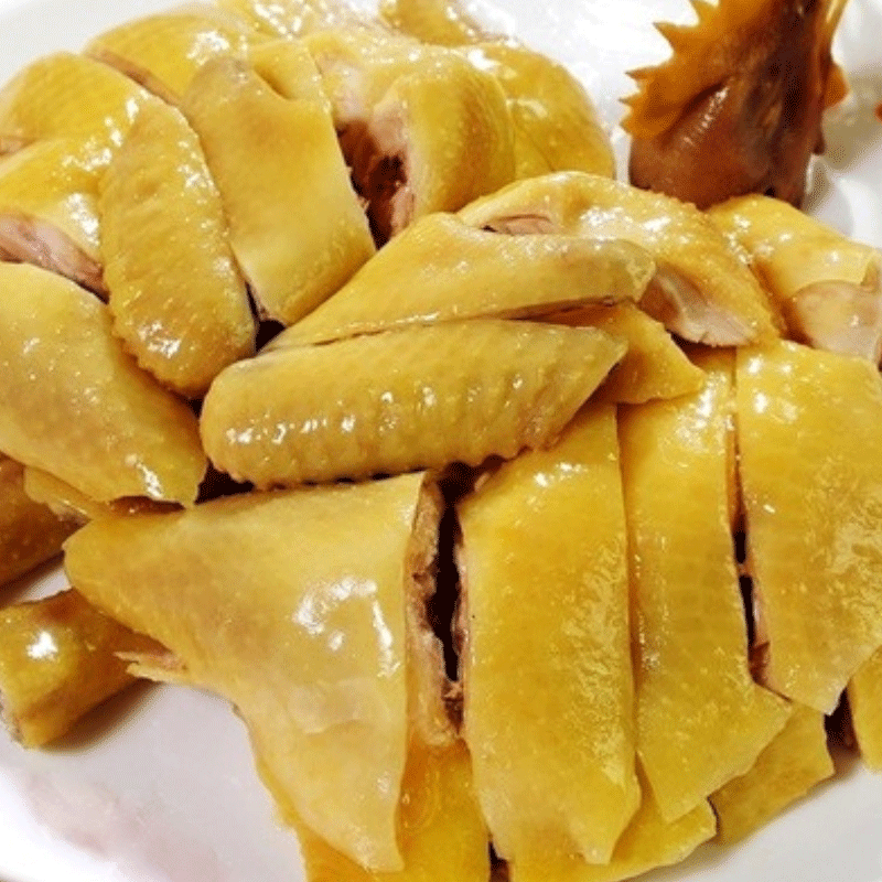 白切鸡广东即食盐焗鸡豉油鸡整只白斩鸡梅州湛江清远客家熟食白切鸡