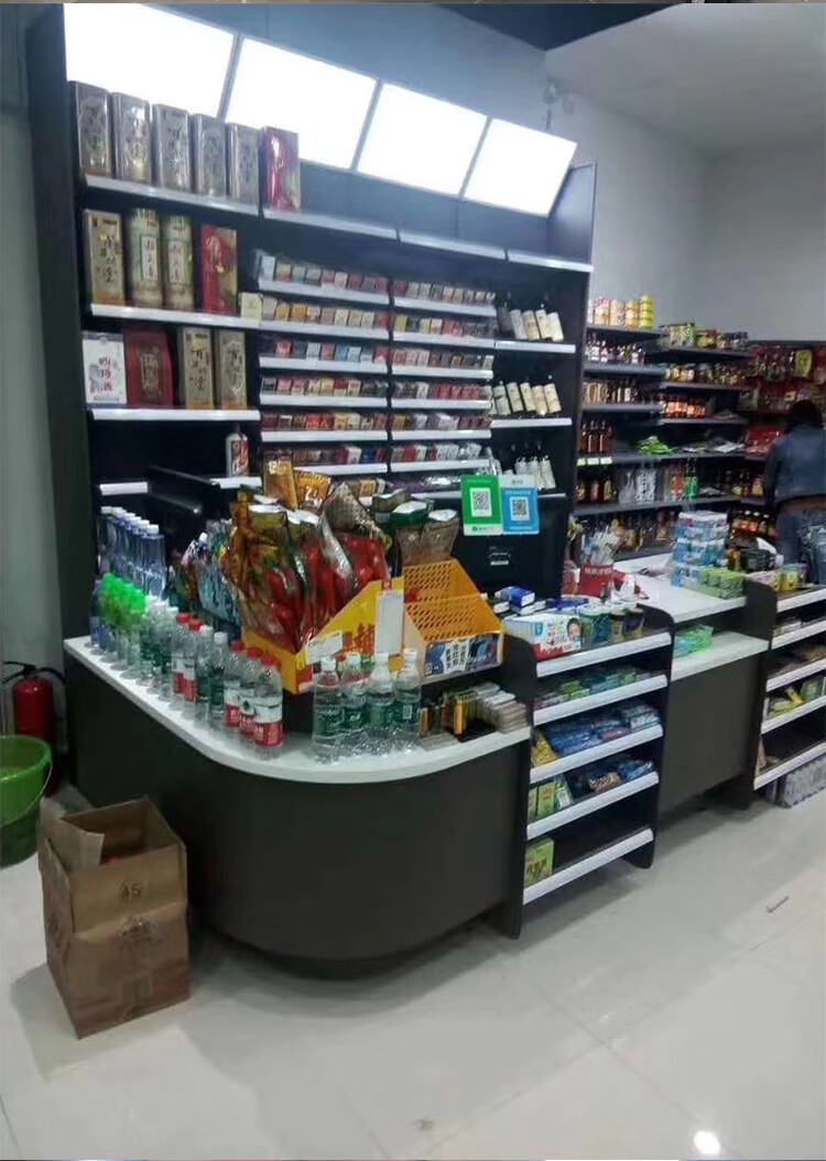 彤派美宜佳超市收银台烟酒柜组合便利店多功能小型烟架店铺展示架 长