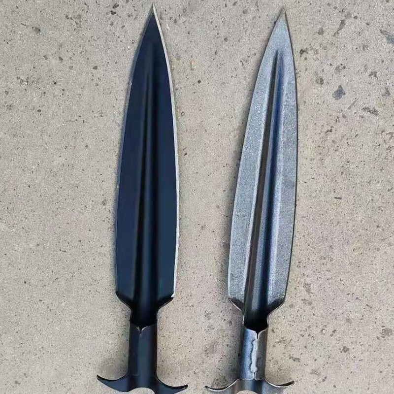 高品质矛头矛枪扎枪全钢一体山猪矛户外防身狩猎叉祖鲁矛长矛红缨枪