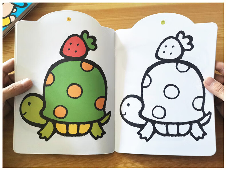 迪士尼旗舰36岁儿童涂色书画画本幼儿园图画书涂鸦手绘本4宝宝填色