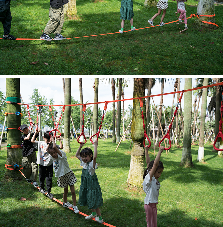 幼儿园户外活动儿童体能训练器材体适能运动攀爬秋千室内悬挂绳子爬树
