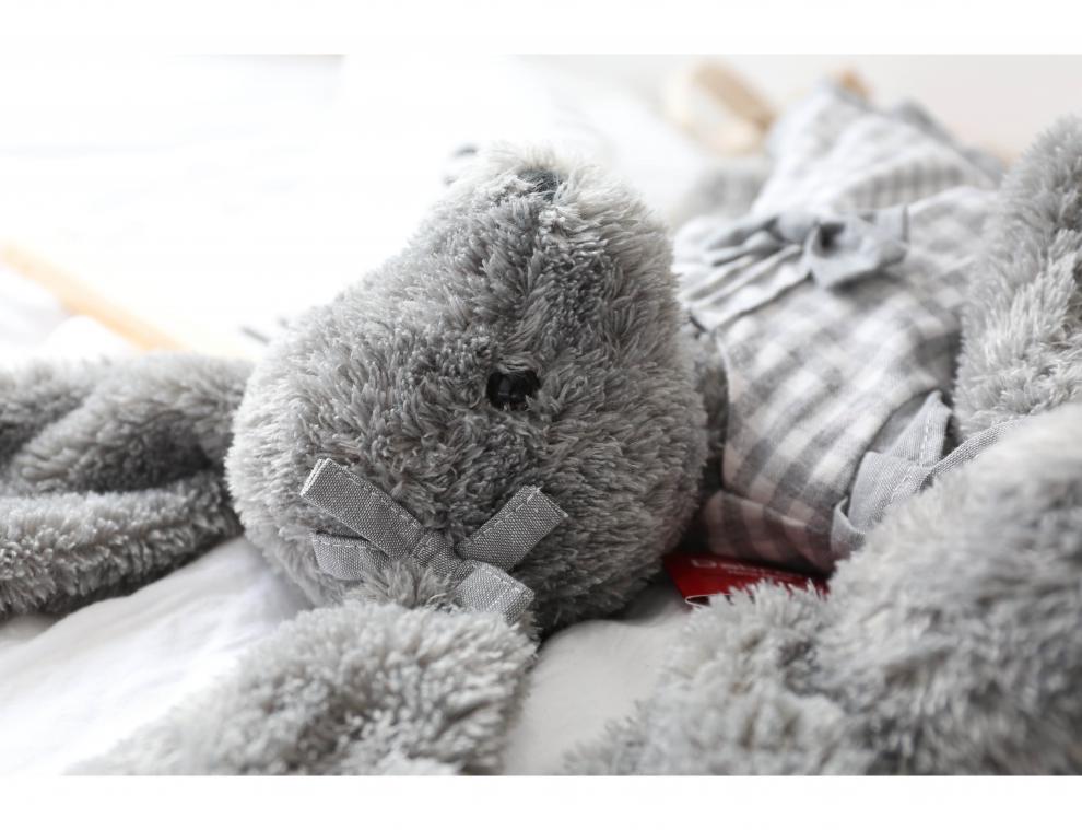 迪士尼北欧田园穿衣公仔毛绒玩具灰兔玩偶女孩居风布娃娃生日礼物ins