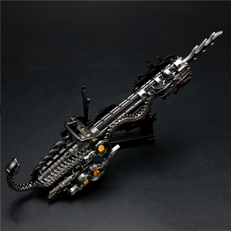 加特林抢摆件穿越挑战生化模式炼神器炼狱加特林全金属摆件玩具枪 18