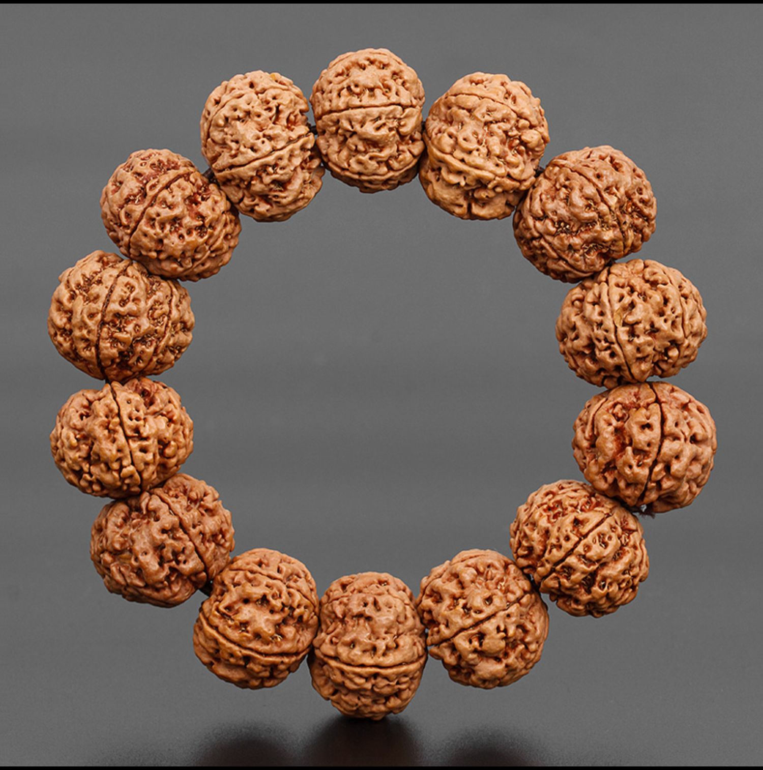 63兰历&专柜尼泊尔古龙籽爆满肉六瓣金刚菩提手串男士盘玩佛珠木珠